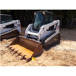 2013 BOBCAT T180 SKID STEER LOADER, VIN/SN:A3LL37445 - CRAWLER, GP BUCKET, ECAB W/AIR, METER READING