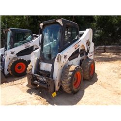2012 BOBCAT S650 SKID STEER LOADER, VIN/SN:A3NV16032 - WHEELED, GP BUCKET, ECAB W/AIR, METER READING