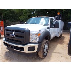 2016 FORD F550 SERVICE TRUCK, VIN/SN:1FDOX5HT6GED30953 - 4X4, EXTENDED CAB, FORD POWERSTROKE DIESEL 