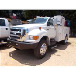 2008 FORD F650 MECHANICS TRUCK, VIN/SN:3FRNF65C18V574428 - FORD DIESEL ENGINE, 7 SPD TRANS, AUTO CR