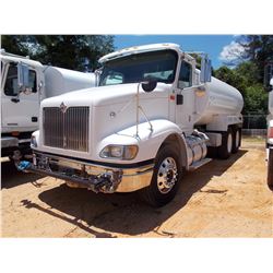 2005 INTERNATIONAL 9200I WATER TRUCK, VIN/SN:2HSCESBR75C199139 - T/A, C13 CAT DSL ENGINE, 13 SPD TRA