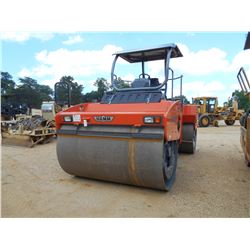 HAMM HD130 ROLLER VIN/SN:46521 - TANDEM, VIBRATORY, 84'' SMOOTH DRUMS, WATER SYSTEM, CANOPY, METER R