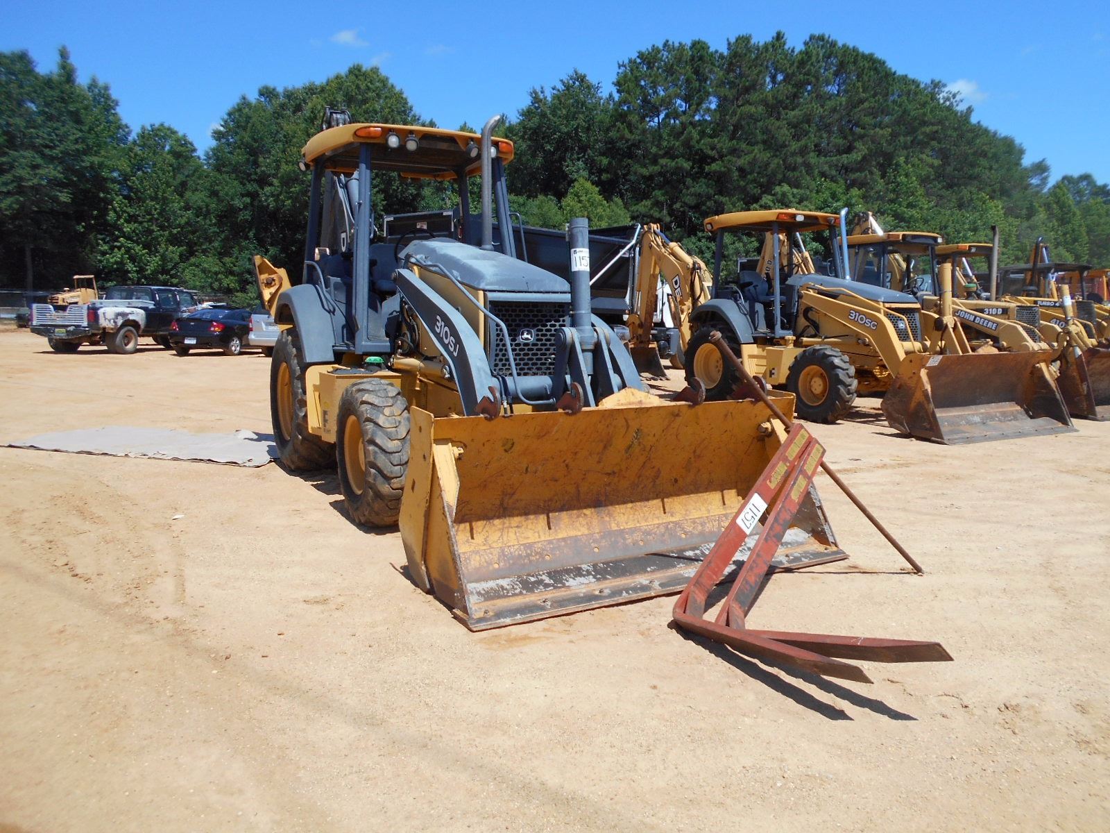 2011 JOHN DEERE 310SJ LOADER BACKHOE, VIN/SN191264 4X4, EXTENDAHOE