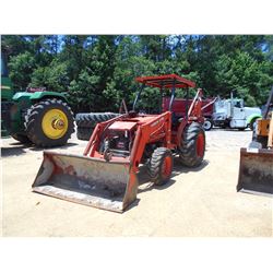 KUBOTA L-48-TLB LOADER BACKHOE, VIN/SN:50158 - TL1150 FRONT LOADER ATTACH, L48 BACKHOE ATTACH, OUTRI