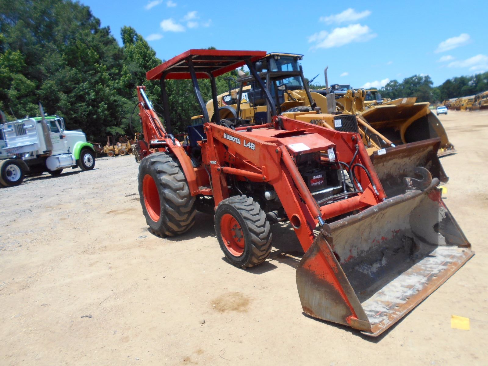 KUBOTA L-48-TLB LOADER BACKHOE, VIN/SN:50158 - TL1150 FRONT LOADER ...