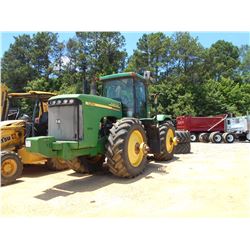 2005 JOHN DEERE 9520 AG TRACTOR VIN/SN:031625 - MFWD, SCRAPER SPECIAL, PTO, 4 REMOTES, ECAB W/AIR, 2