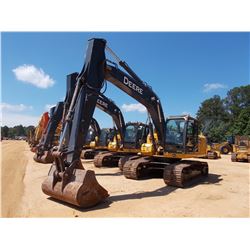 2013 JOHN DEERE 160G LC HYDRAULIC EXCAVATOR, VIN/SN:055523 - 10' STICK, 60'' BUCKET, ANX HYD, ECAB W