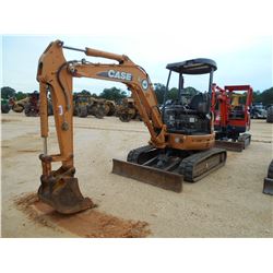 CASE CX36B HYDRAULIC EXCAVATOR, VIN/SN:PX15-20487 - 4' STICK, 19" BUCKET, BLADE, AUX HYD, CANOPY, ME