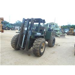 CASE FORKLIFT, VIN/SN:173825 - 4,000# CAP, ROUGH TERRAIN, 2 STAGE MAST, METER READING 305 HOURS, MIL