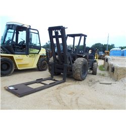 NASCO DW4WT-8 FORKLIFT, VIN/SN:1362 - SINGLE STAGE MAST, ROUGH TERRAIN, CANOPY