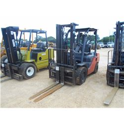 TOYOTA 8FDU30 FORKLIFT, VIN/SN:31170 - DOUBLE STAGE MAST, 4,500# CAP, CANOPY