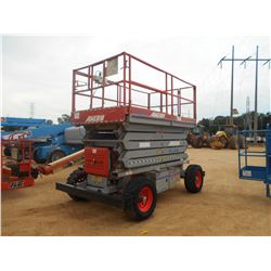 2007 SKYJACK SJ8243 MANLIFT, VIN/SN:343788 - 4X4, KUBOTA D1105, 43' MAX HEIGHT, 5' EXT, POWER TO PLA