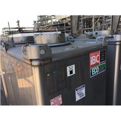 PRECISION IBC CENTER DISCHARGE STAINLESS STEEL TANK