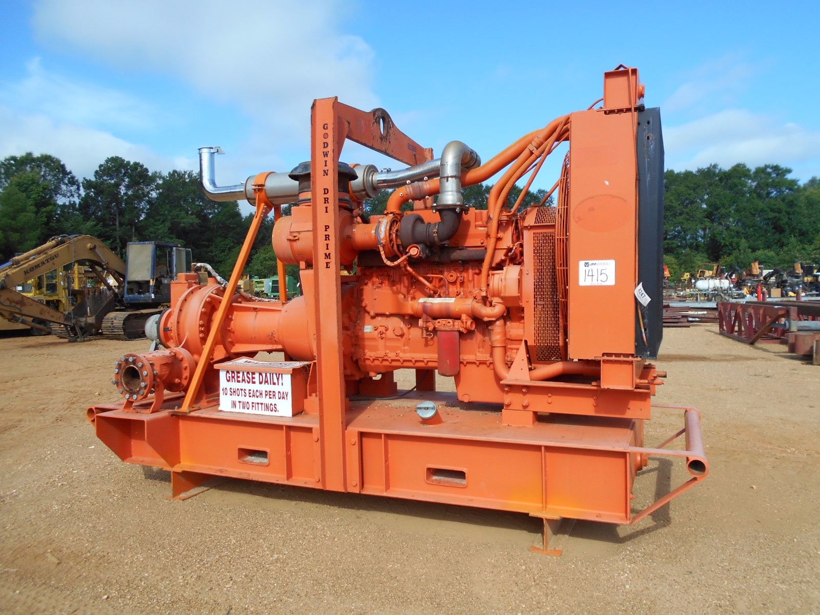 2009 GODWIN HL160 WATER PUMP, VIN/SN0852900105 8' PUMP, DRY PRIME