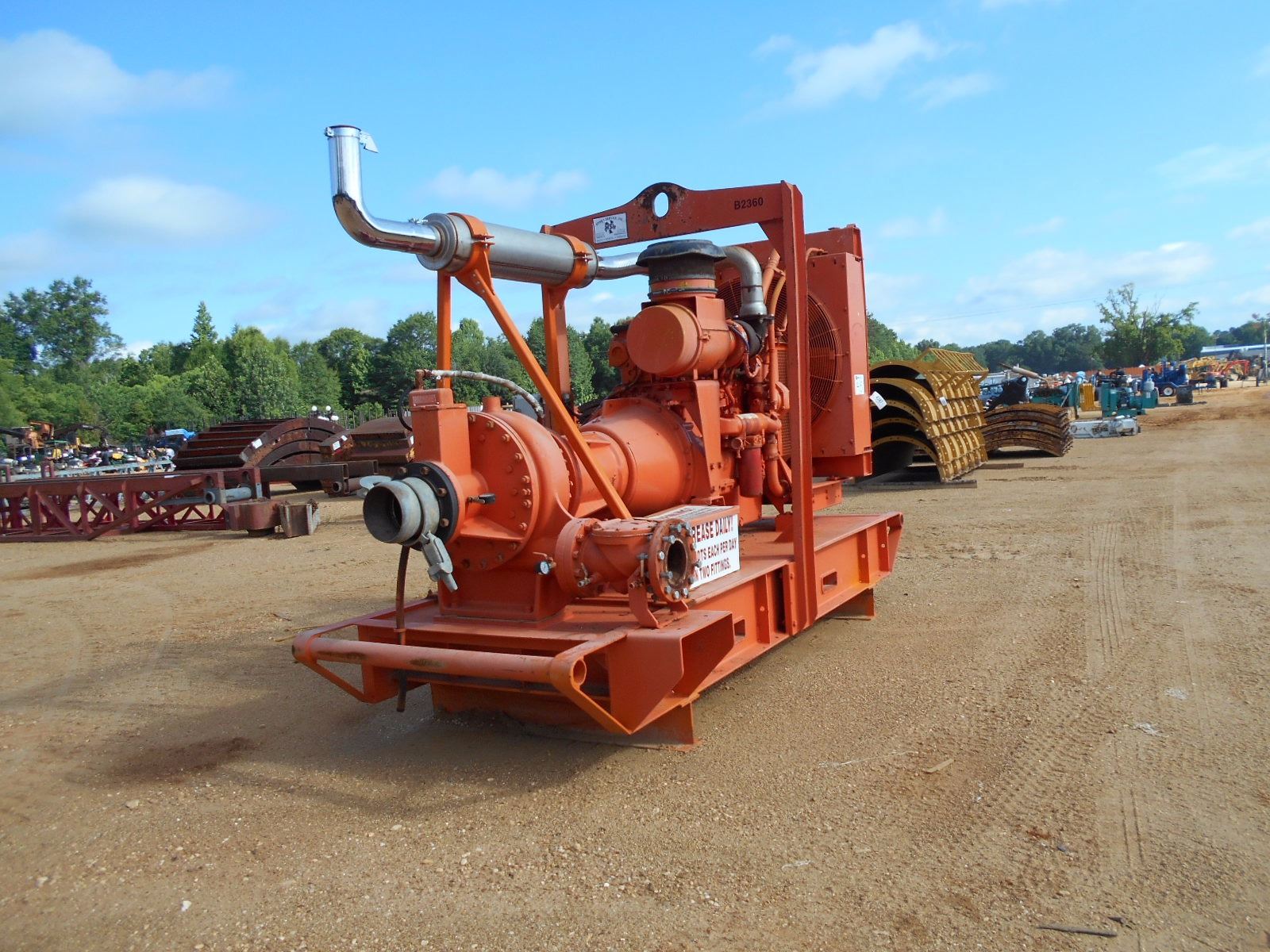 2009 GODWIN HL160 WATER PUMP, VIN/SN0852900105 8' PUMP, DRY PRIME