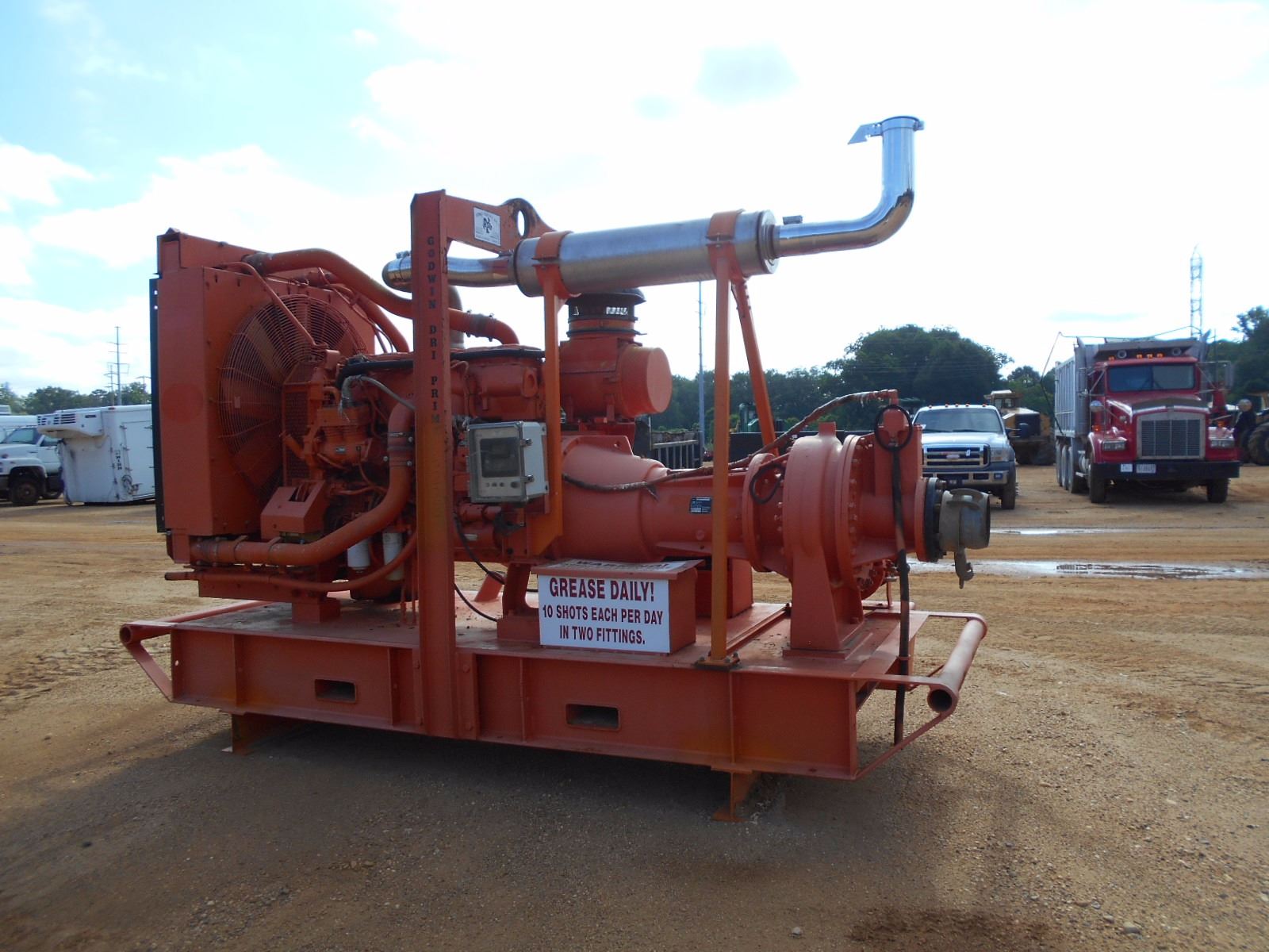 2009 GODWIN HL160 WATER PUMP, VIN/SN0852900105 8' PUMP, DRY PRIME