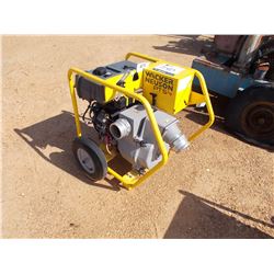 2013 WACKER NELSON PTS 4" WATER PUMP, - 4" VANGAURD 16 HP GAS ENGINE, ELECT START