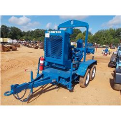 THOMPSON 6" WATER PUMP, VIN/SN:163 - JOHN DEERE DIESEL ENGINE, 6JJC, S/A TRAILER VIN # 1T9BH13246B63