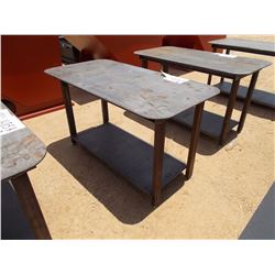 HEAVY DUTY 30X57 WELDING SHOP TABLE WITH SELF
