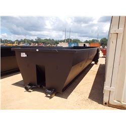 20 CU YD, TUB STYLE, ROLL OFF CONTAINER FOR CABLE LIFT TRUCKS ONLY