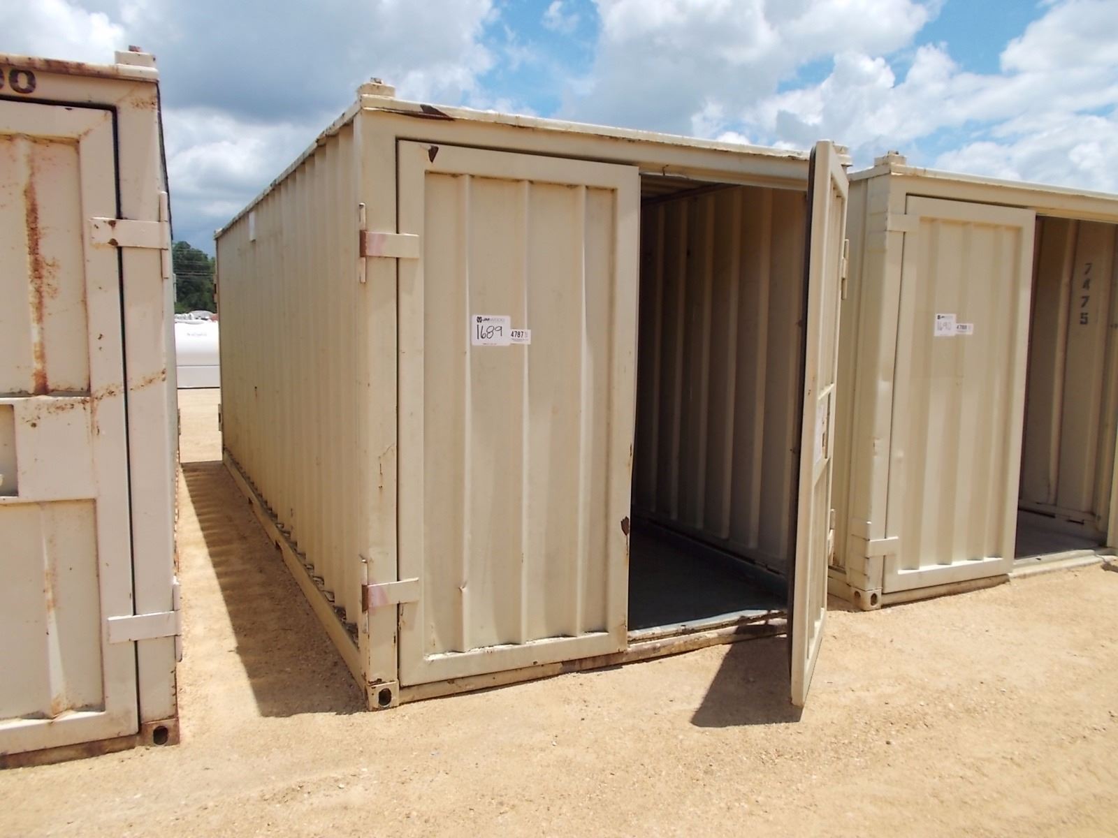 22' STEEL SHIPPING CONTAINER DOORS ON BOTH END
