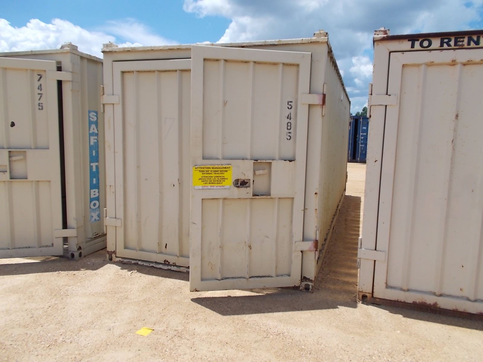 22' STEEL SHIPPING CONTAINER DOORS ON BOTH END