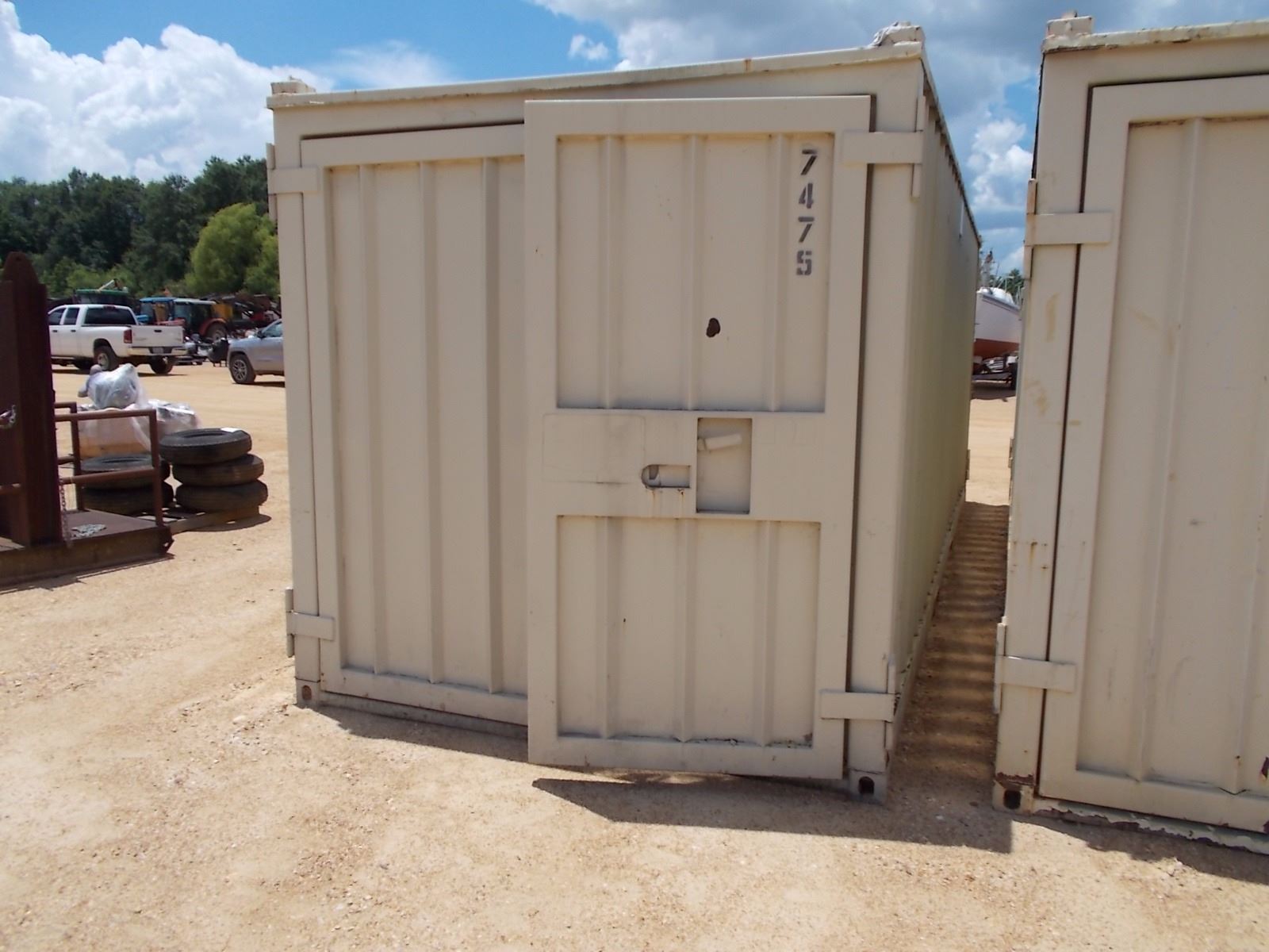22' STEEL SHIPPING CONTAINER DOORS ON BOTH END