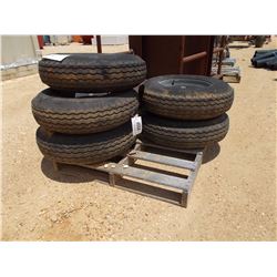 (5) 8-14.5LT TIRES & RIMS