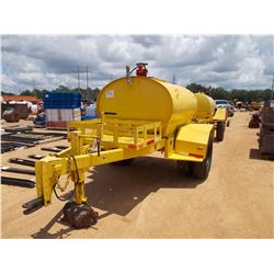 720 GALLON FUEL TANK MTD ON S/A TRAILER, - 12V PUMP, HOSE AND NOZZLE