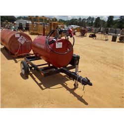 OFFROAD DIESEL STORAGE TANK, - 12 VOLT PUMP, HOSE, NOZZZLE, MTD ON S/A TRAILER
