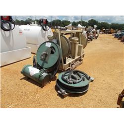 PUMPING UNIT FUEL DISPENSING FOR TRUCK MOUNTING W/ SPARE REELS, FILTER, PUMP