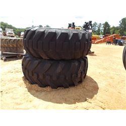 (2) 20.5-25 TIRES & RIMS