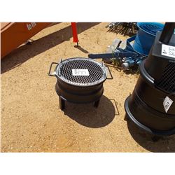 22" ROUND FIRE PIT & GRILL