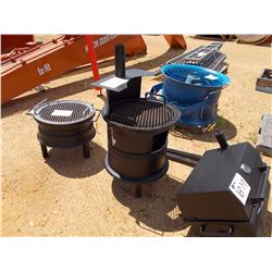 22" ROUND FIRE PIT & GRILL