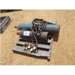 OXYGEN/ACETYLENE TORCH SET W/BOTTLES