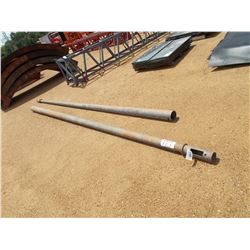 (2) 18' LIGHT POLES GALV STEEL