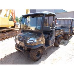 KUBOTA RTV 900 SIDE BY SIDE ATV, VIN/SN:31159 - 4X4 DIESEL ENGINE, CANOPY, WINDSHIELD, CAMO, METER R