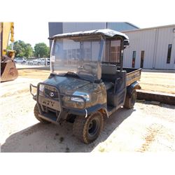 KUBOTA RTV 900 ATV, VIN/SN:85539 - DIESEL ENG, WINDSHIELD, CANOPY, METER READING 894 HOURS