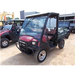 2003 KAWASAKI MULE ATV, VIN/SN:1K1AFC6143B506288 - 4X4, GAS ENG, WINDSHIELD, CAB ENCLOSURE, METER RE