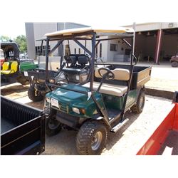EZ-GO WORKHORSE ST350 GOLF CART, VIN/SN:1423735 - GAS ENGINE, CANOPY, DUMP BODY
