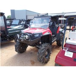 2011 POLORIS RZR 800 UTV, VIN/SN:4XAVH76A7BD105662 - 4X4 WINCH, CANOPY, WINDSHIELD, STEREO SYSTEM, S