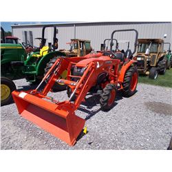 2016 KUBOTA L3301DT FARM TRACTOR, VIN/SN:58178 - MFWD, 3 PTH, PTO, KUBOTA LA525 FRONT LOADER ATTACH 