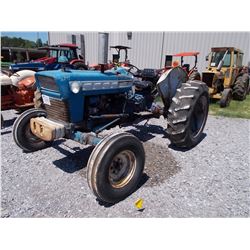 FORD 4000 FARM TRACTOR, - PTO, 3 PTH, 14.9-30 TIRES, METER READING 5,855 HOURS