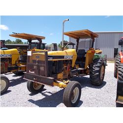 FORD 7740 FARM TRACTOR, VIN/SN:BD45818 - 3 PTH, PTO, 1 REMOTE, CANOPY, 16.9-24 TIRES, METER READING 