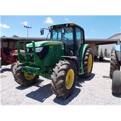 2014 JOHN DEERE 6115M FARM TRACTOR, VIN/SN:801229 - MFWD, 3 PT HITCH, PTO, 3 REMOTES, ECAB W/AIR, 48
