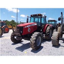 2008 MASSEY FERGUSON 5465 FARM TRACTOR, VIN/SN:T170045 - MFWD, 3 PTH, PTO, REMOTES, ECAB W/AIR, 18.4