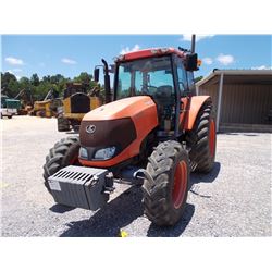 KUBOTA M110X FARM TRACTOR VIN/SN:50595 - MFWD, PTO, 3 PTH, 3 HYD REMOTES, ECAB W/AIR, 18.4R34 TIRES