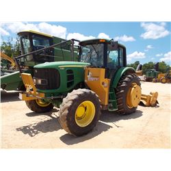 2009 JOHN DEERE 7130 FARM TRACTOR, VIN/SN:578410 - MFWD, PTO, 3PTH, 2 REMOTES, SABER TOOTH TIGER 5' 