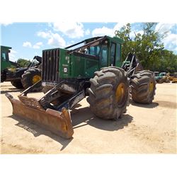 2010 JOHN DEERE 848H GRAPPLE SKIDDER, VIN/SN:629857 - DUAL ARCH GRAPPLE, WINCH, ECAB W/AIR, 35.5R-32