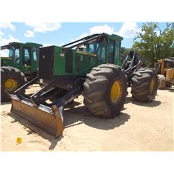 2014 JOHN DEERE 748H GRAPPLE SKIDDER, VIN/SN:660253 - DUAL ARCH, WINCH, ECAB W/AIR, 35.5L-32 TIRES, 